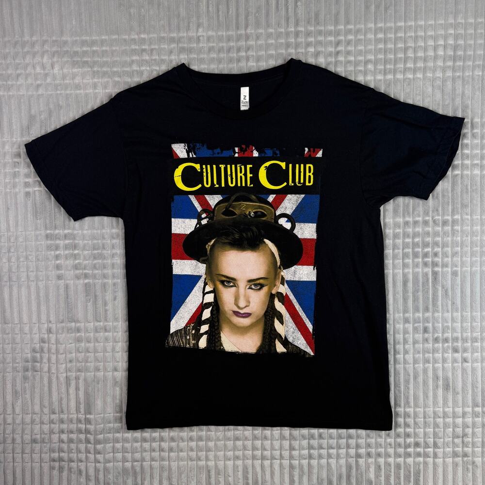 Culture Club Boy George World Tour 2023 T Shirt Black Mens L Concert Tour Dates